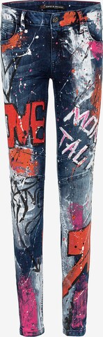 CIPO & BAXX Skinny Jeans in Blauw: voorkant