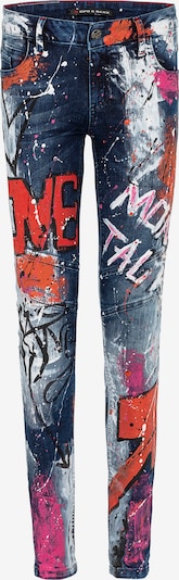 CIPO & BAXX Jeans in blau / rot / offwhite, Produktansicht