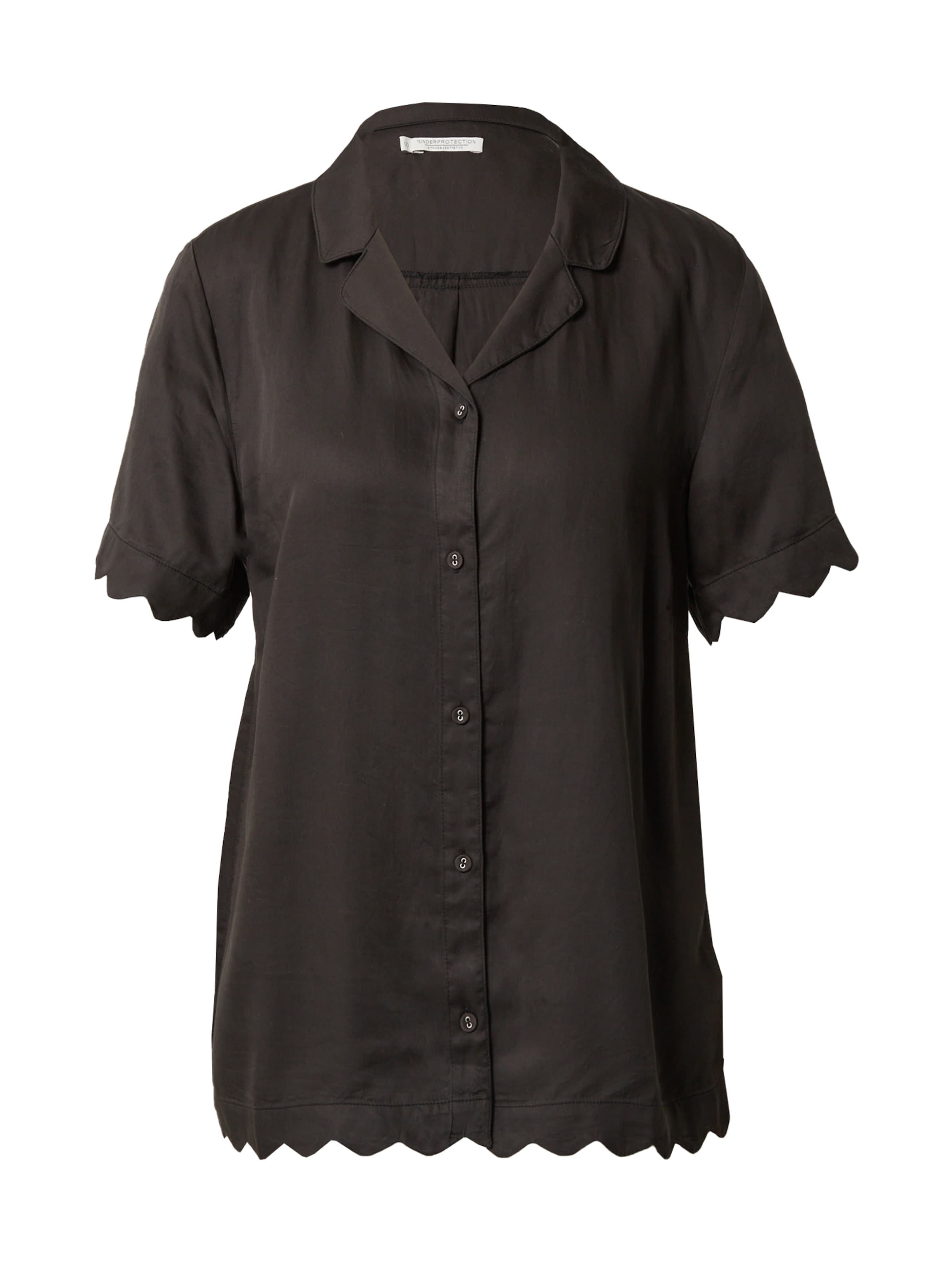 Underprotection Bluse 'Jane' in Schwarz: Vorderseite