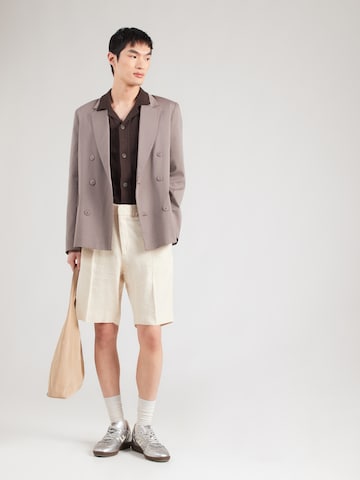 Regular Pantalon à plis 'Billie' NN07 en blanc