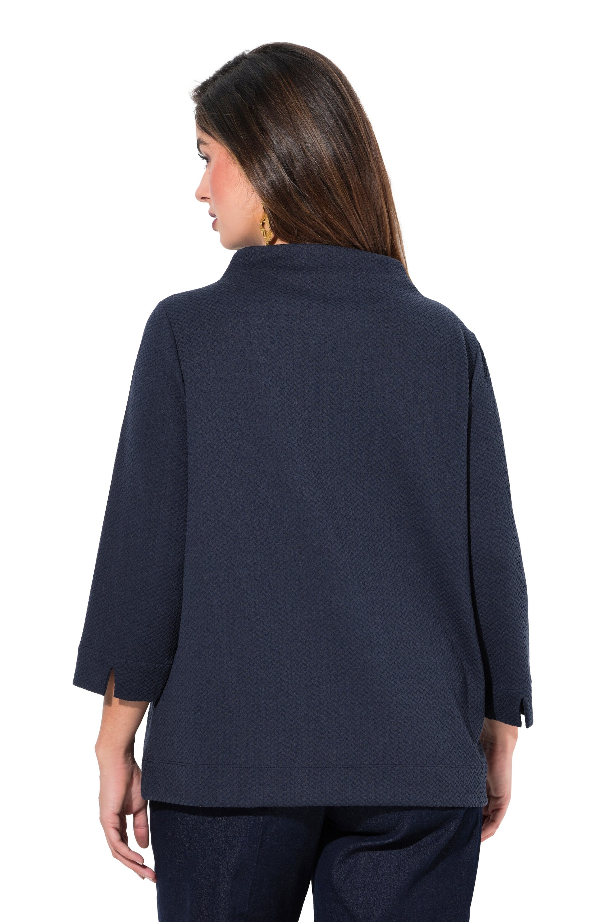 Ulla Popken Sweatshirt in Blauw