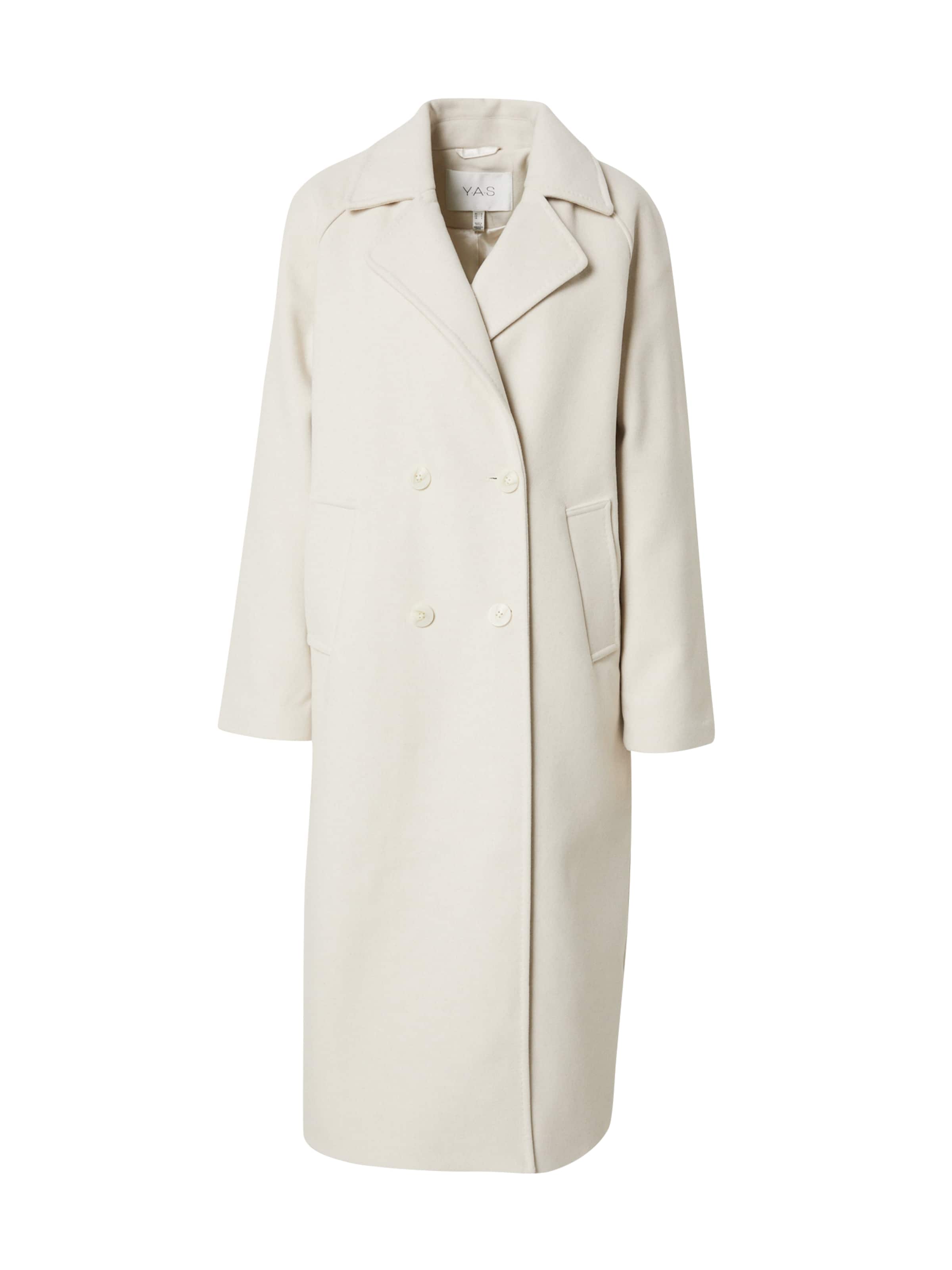 YAS Between-Seasons Coat 'YASMARGOT' in Beige: front