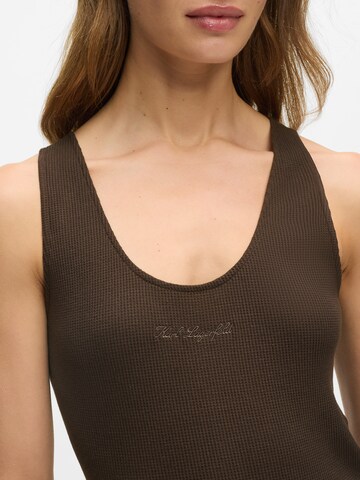 Karl Lagerfeld - Top en marrón