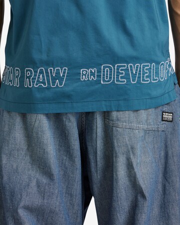 G-Star RAW Regular fit Button Up Shirt 'Hawaii Commando ' in Blue