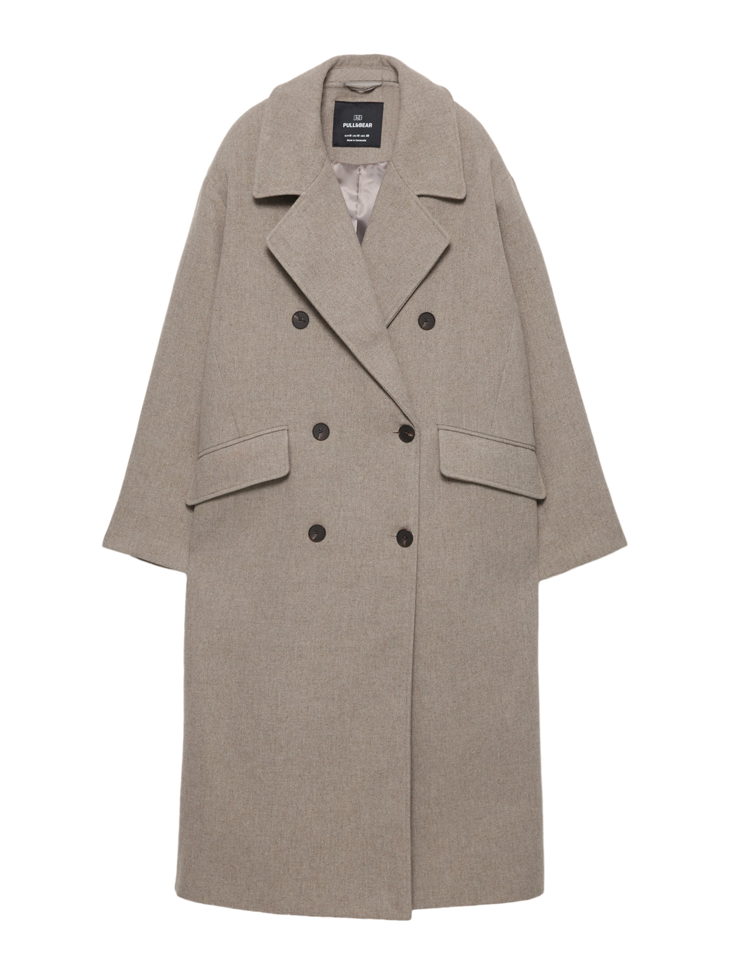 Pull&amp;Bear Tussenmantel in Grijs: voorkant