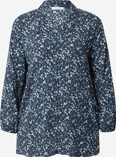 GERRY WEBER Bluse i mørkeblå / lyseblå / brun / hvit, Produktvisning