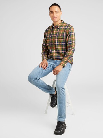 LEVI'S ® Tavaline suurus Triiksärk 'Classic Worker Workwear', värv roheline