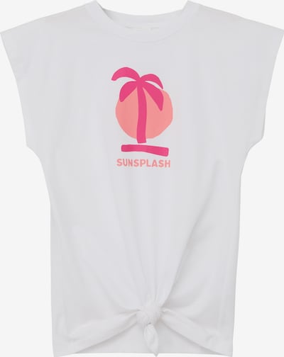 s.Oliver T-Shirt en rose / rose / blanc, Vue avec produit