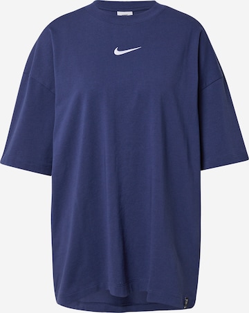 NIKE Функционална тениска в синьо: отпред