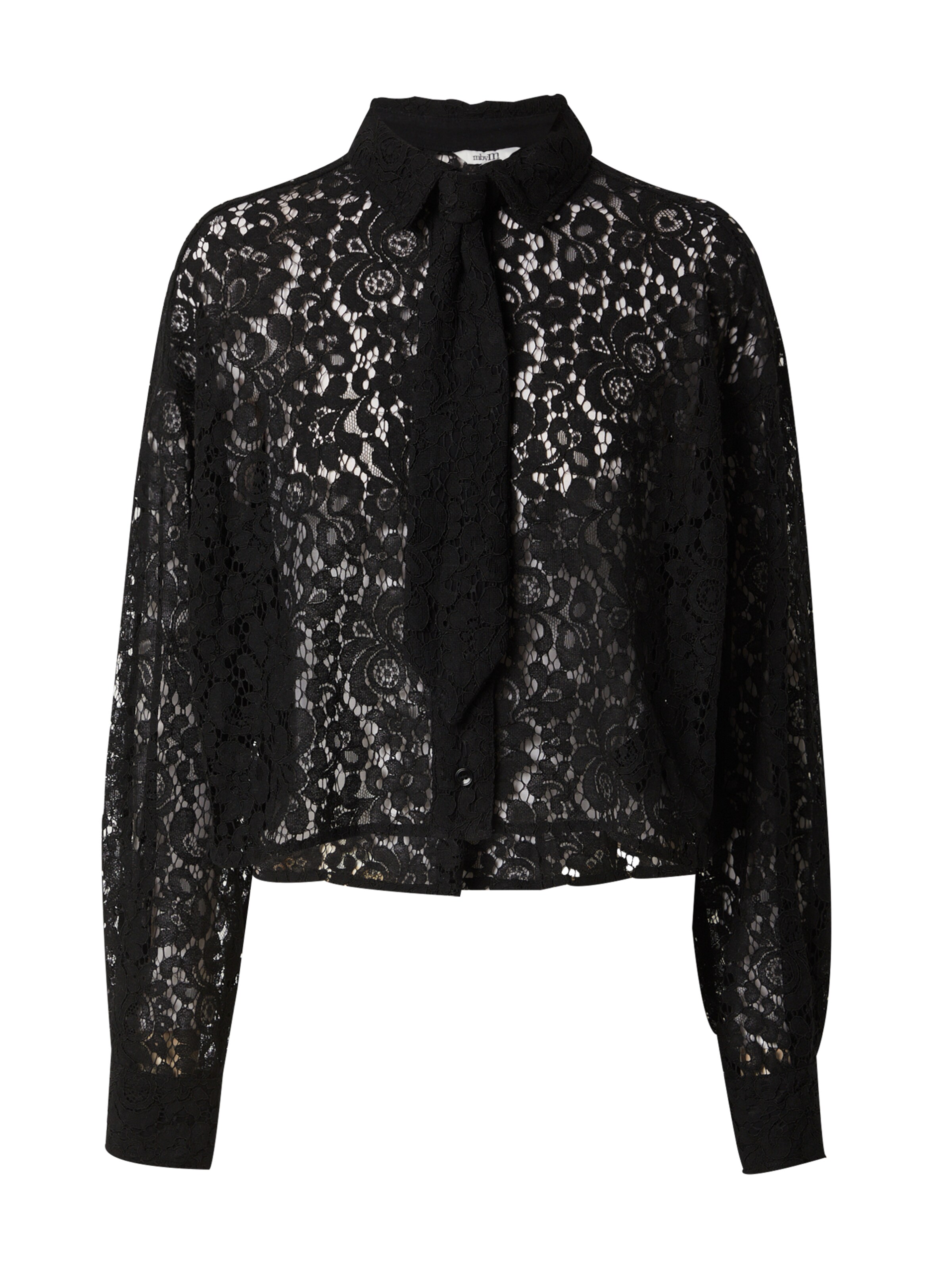 mbym Blus 'Emele Tie' i svart: framsida