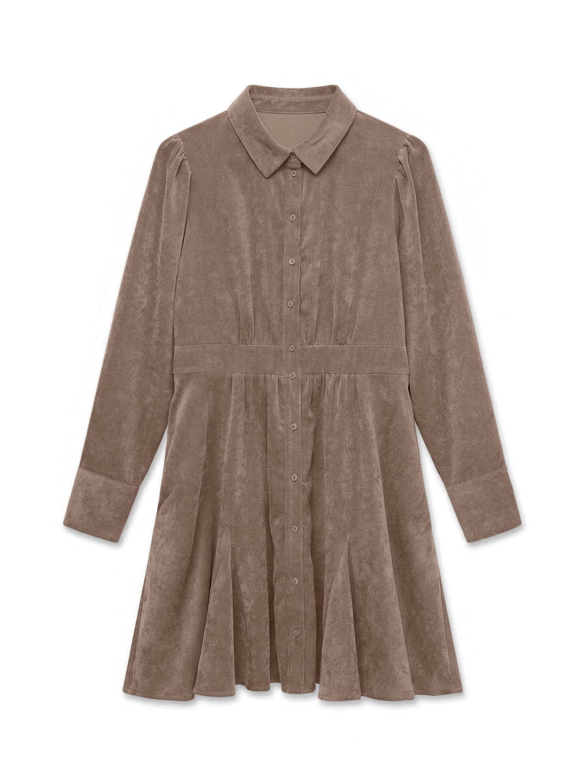 VERO MODA Blousejurk 'AWAne' in Bruin: voorkant