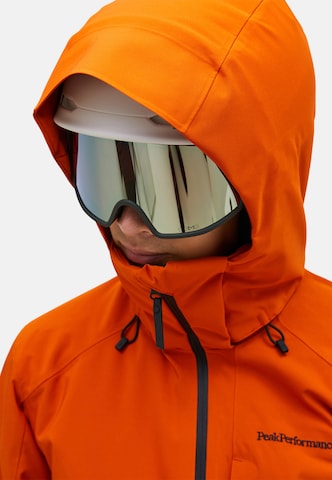 PEAK PERFORMANCE Athletic Jacket 'Maroon' in Orange