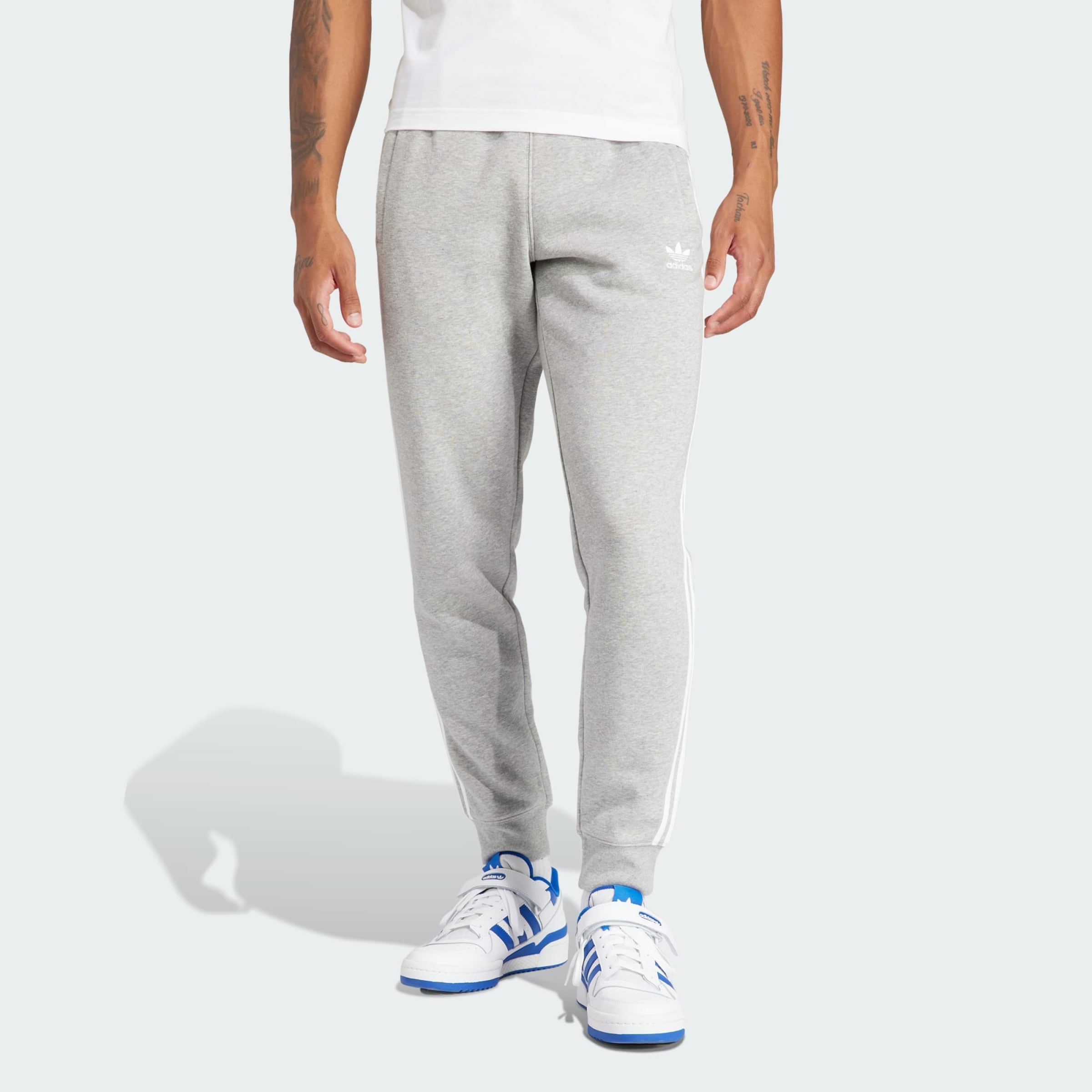 Adidas grey mens joggers deals