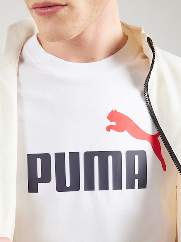 T-Shirt fonctionnel 'Essentials No. 1' PUMA en blanc