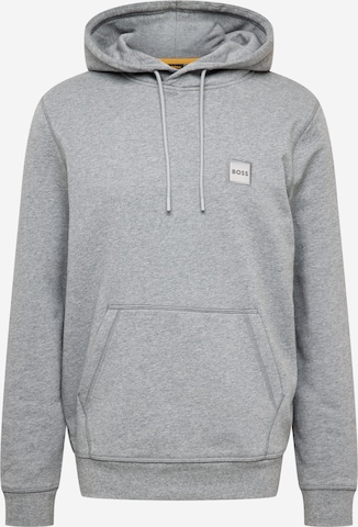 Sweat-shirt 'Wetalk' BOSS en gris : devant