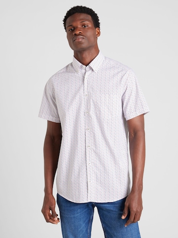 bugatti - Regular Fit Camisa em branco: frente