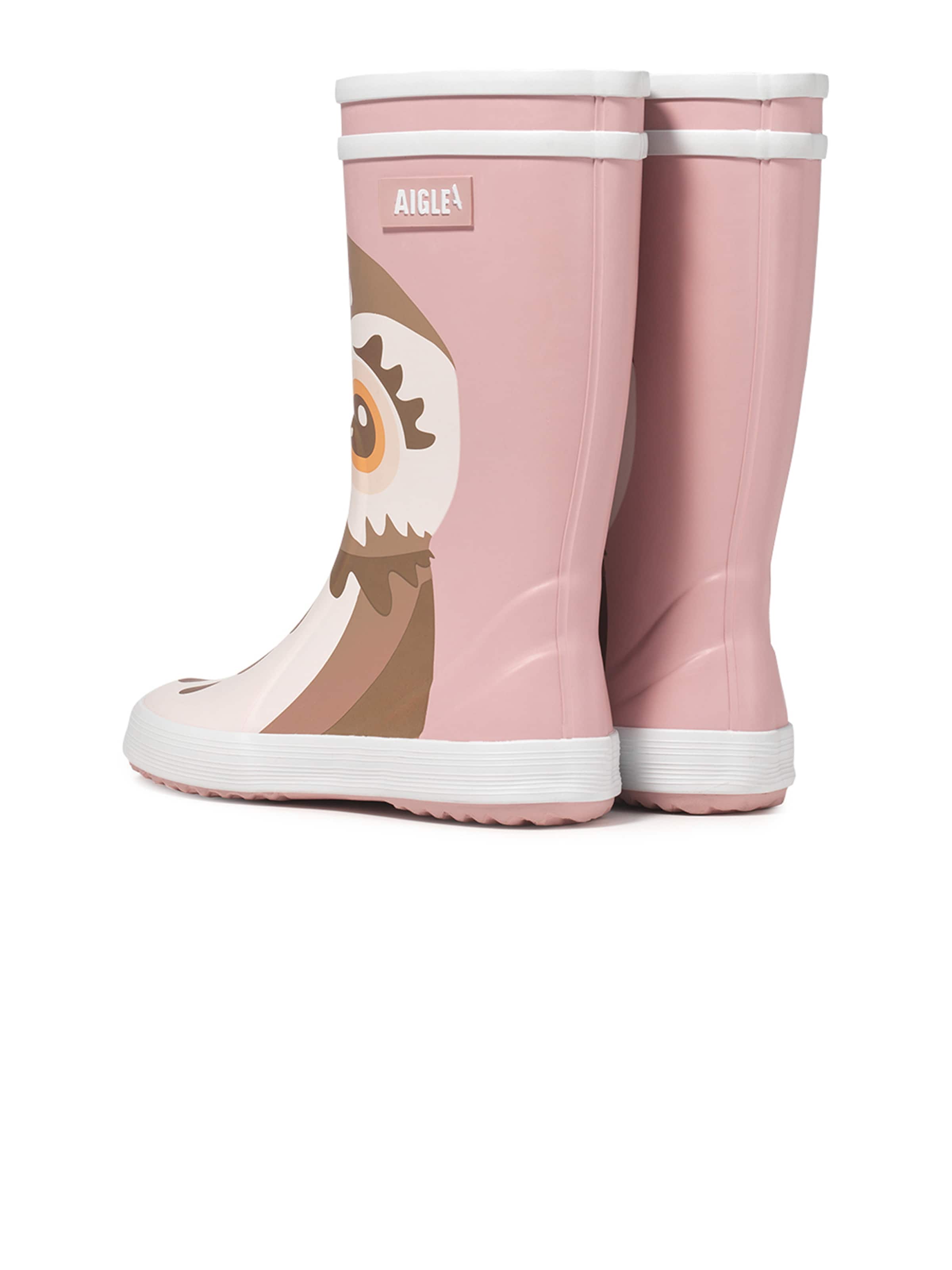 Bottes en caoutchouc 'LOLLY POP WWF' AIGLE en rose