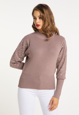 Pull-over faina en rose : devant