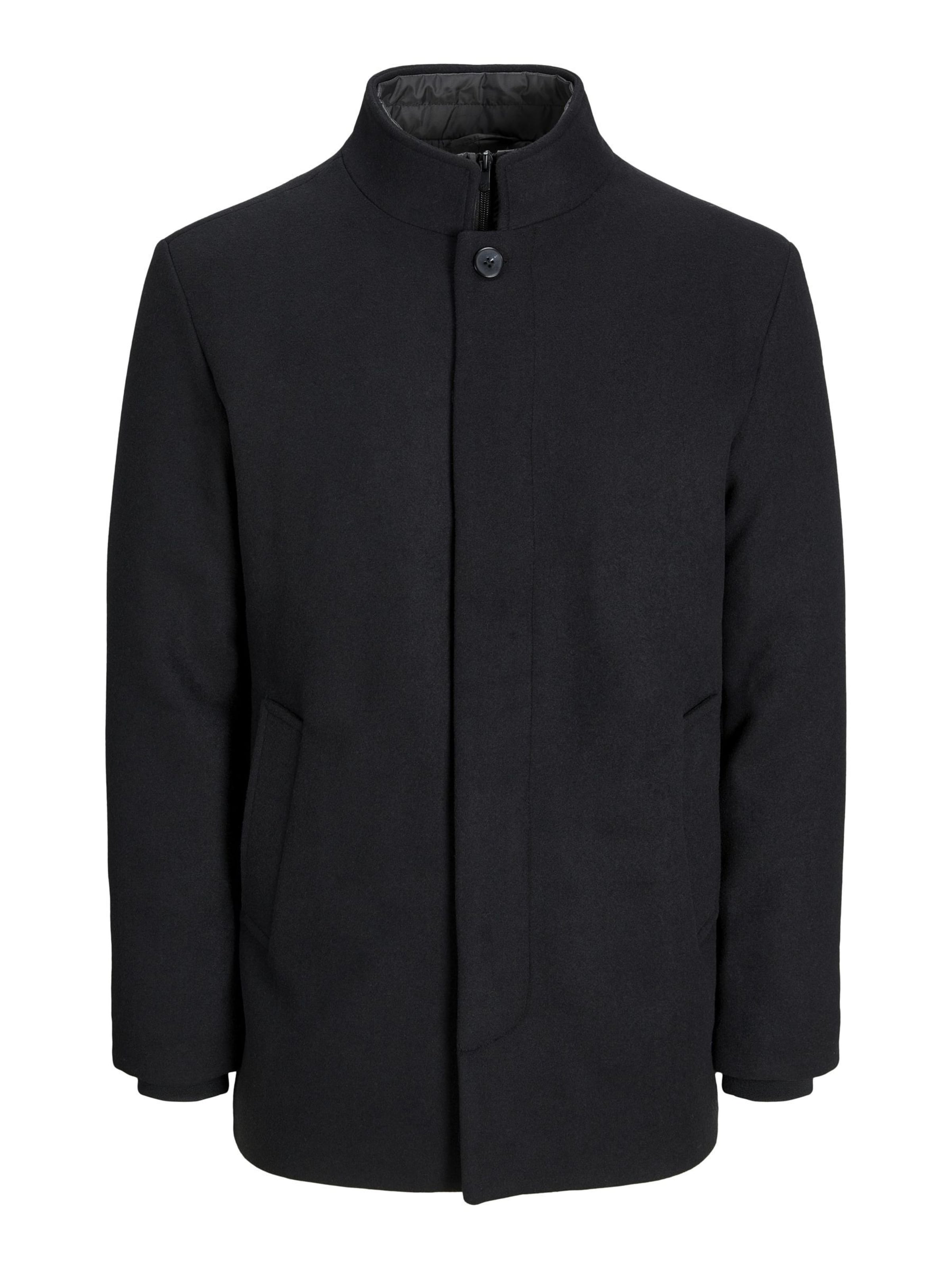 JACK & JONES - Abrigo de entretiempo 'Duane' en negro: frente