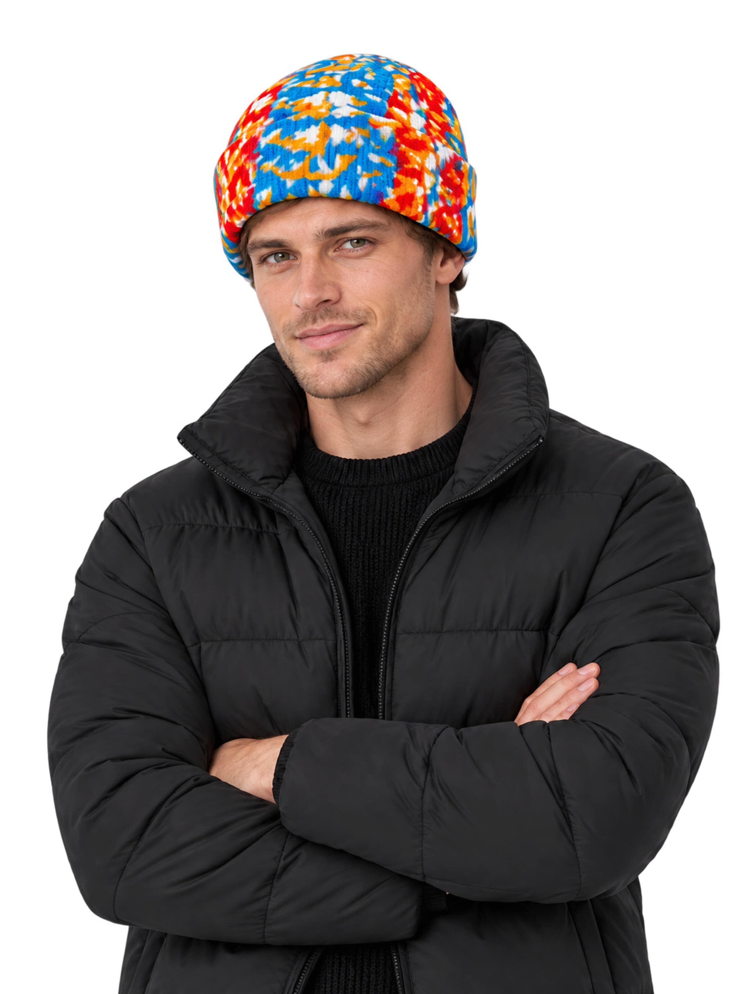 Rune Beanie in Blue