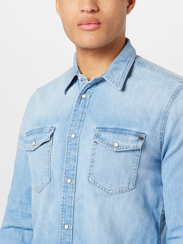 Pepe Jeans - Ajuste regular Camisa 'Hammond' en azul