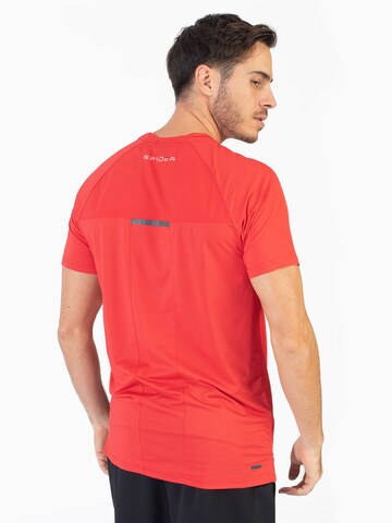 T-Shirt fonctionnel Spyder en rouge