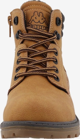 KAPPA Lace-Up Ankle Boots in Beige: front