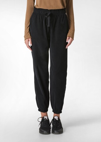 DEHA Tapered Sports trousers in Black: front