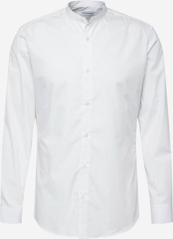 Coupe slim Chemise 'JOE' JACK & JONES en blanc : devant