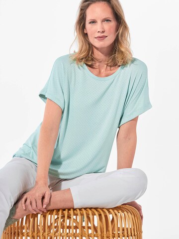 Goldner Shirt in Blau