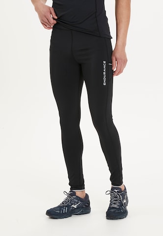 ENDURANCE Skinny Athletic Pants 'Energy' in Black: front