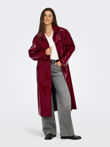 Manteau mi-saison 'ONLJoy' ONLY en rouge