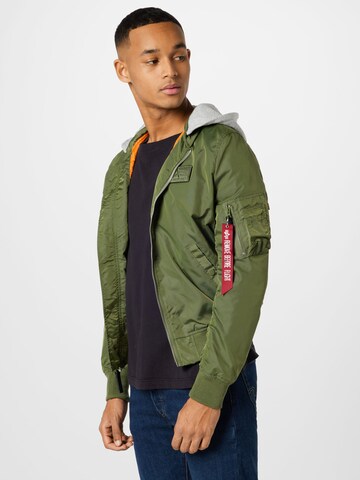 ALPHA INDUSTRIES Prechodná bunda - Zelená: predná strana