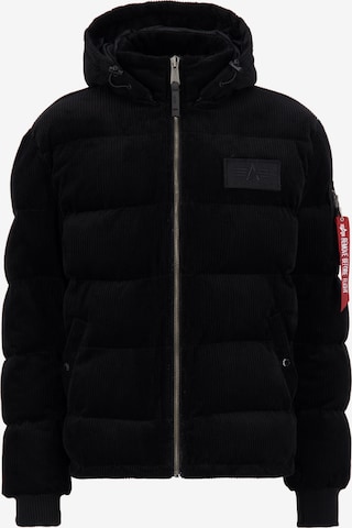 ALPHA INDUSTRIES Winterjacke in Schwarz: predná strana