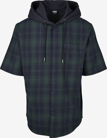 Urban Classics Button Up Shirt in Blue: front