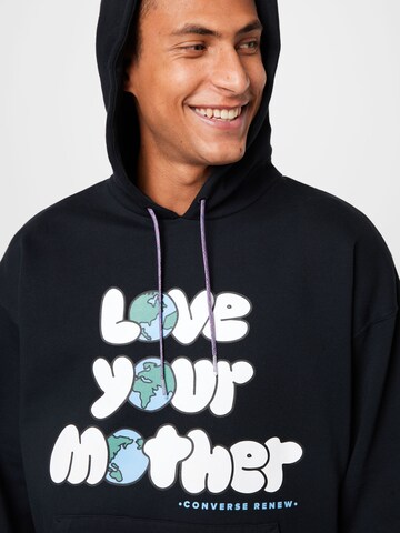 CONVERSE Tréning póló 'LOVE YOUR MOTHER' - fekete