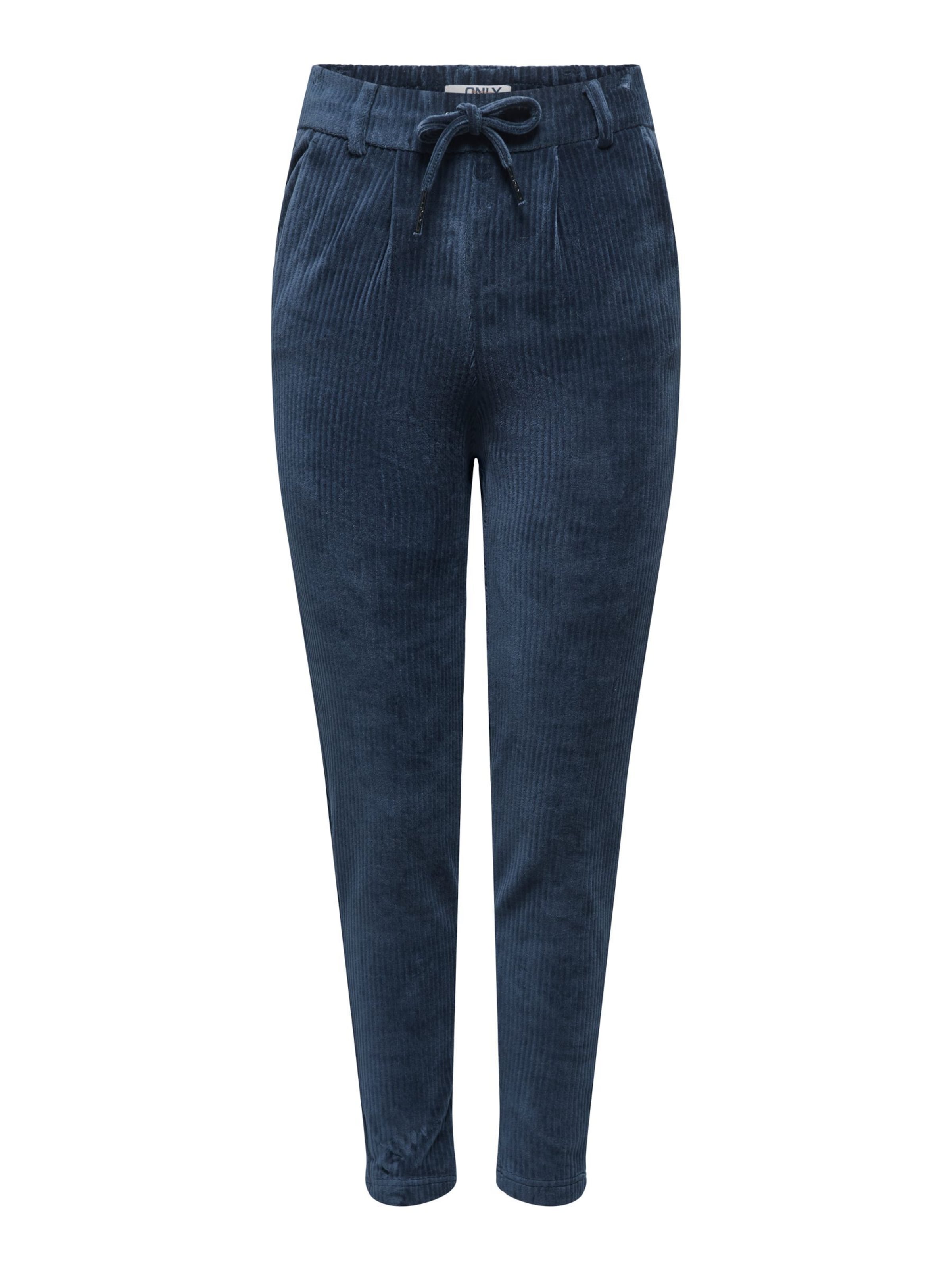 ONLY Tapered Broek 'POPTRASH' in Blauw: voorkant