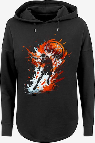 F4NT4STIC Sweatshirt 'Basketball  Collection' in Zwart: voorkant