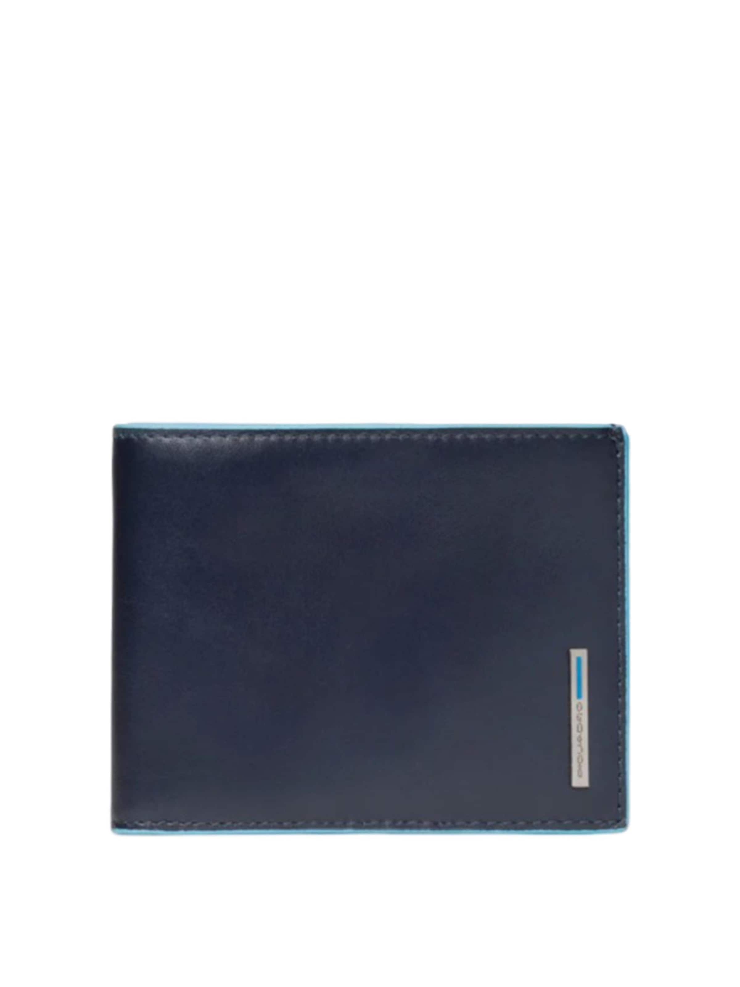 Piquadro - Cartera en azul: frente