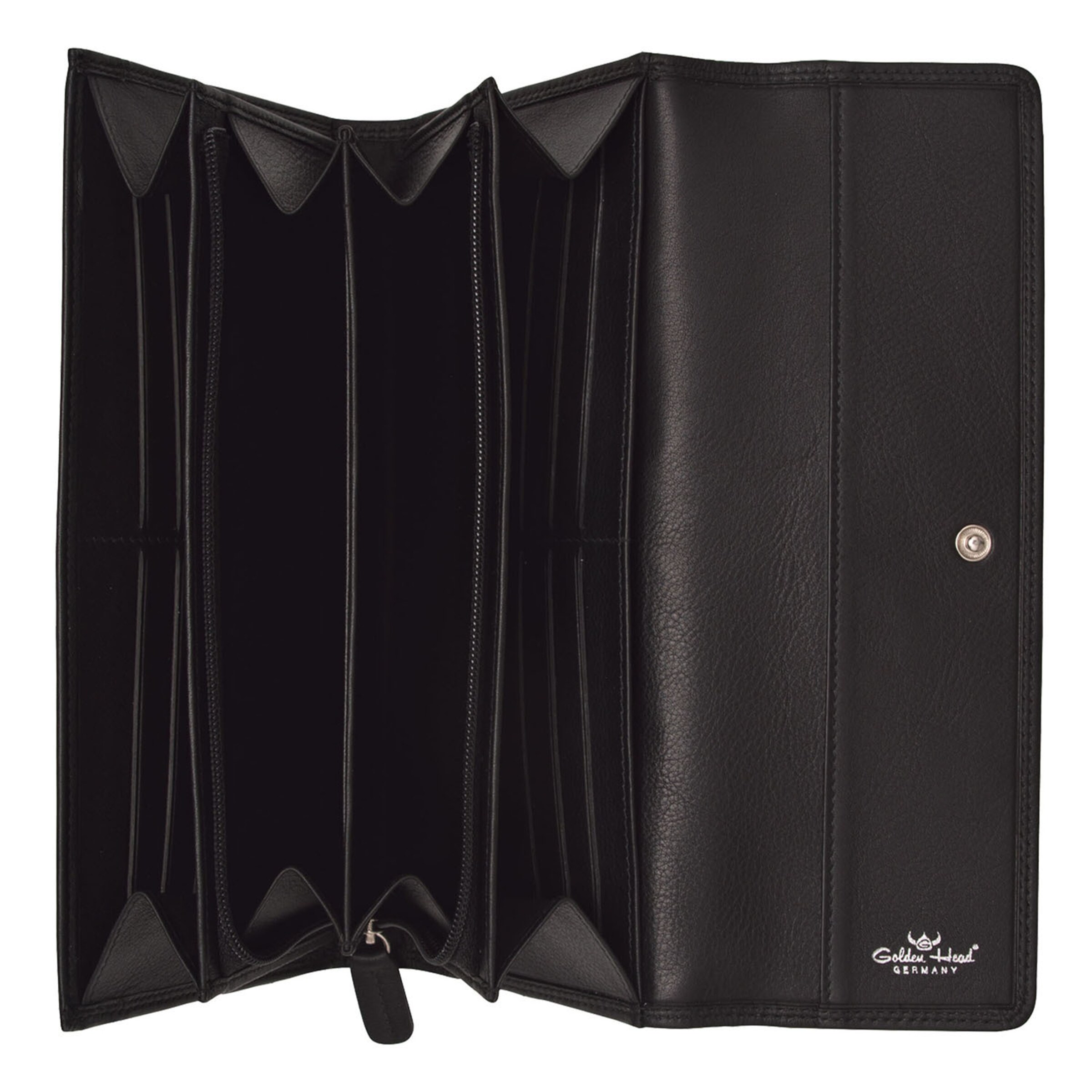 GOLDEN HEAD Portemonnaie 'Polo' in Schwarz