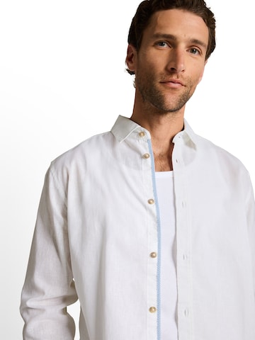 TOM TAILOR Regular Fit Skjorte i hvid