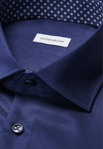 Coupe regular Chemise business SEIDENSTICKER en bleu