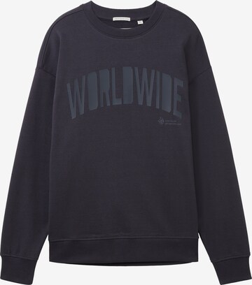 TOM TAILOR Sweatshirt in Grijs: voorkant