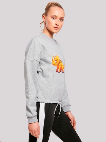 Sweat-shirt 'Süßer Triceratops Dinosaurier' F4NT4STIC en gris