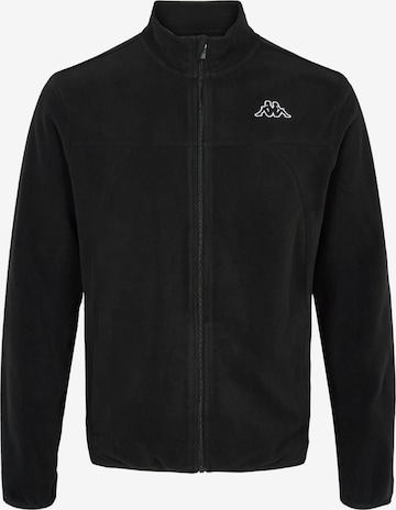 KAPPA Toiminnallinen fleecetakki 'Saurion' värissä musta: etupuoli
