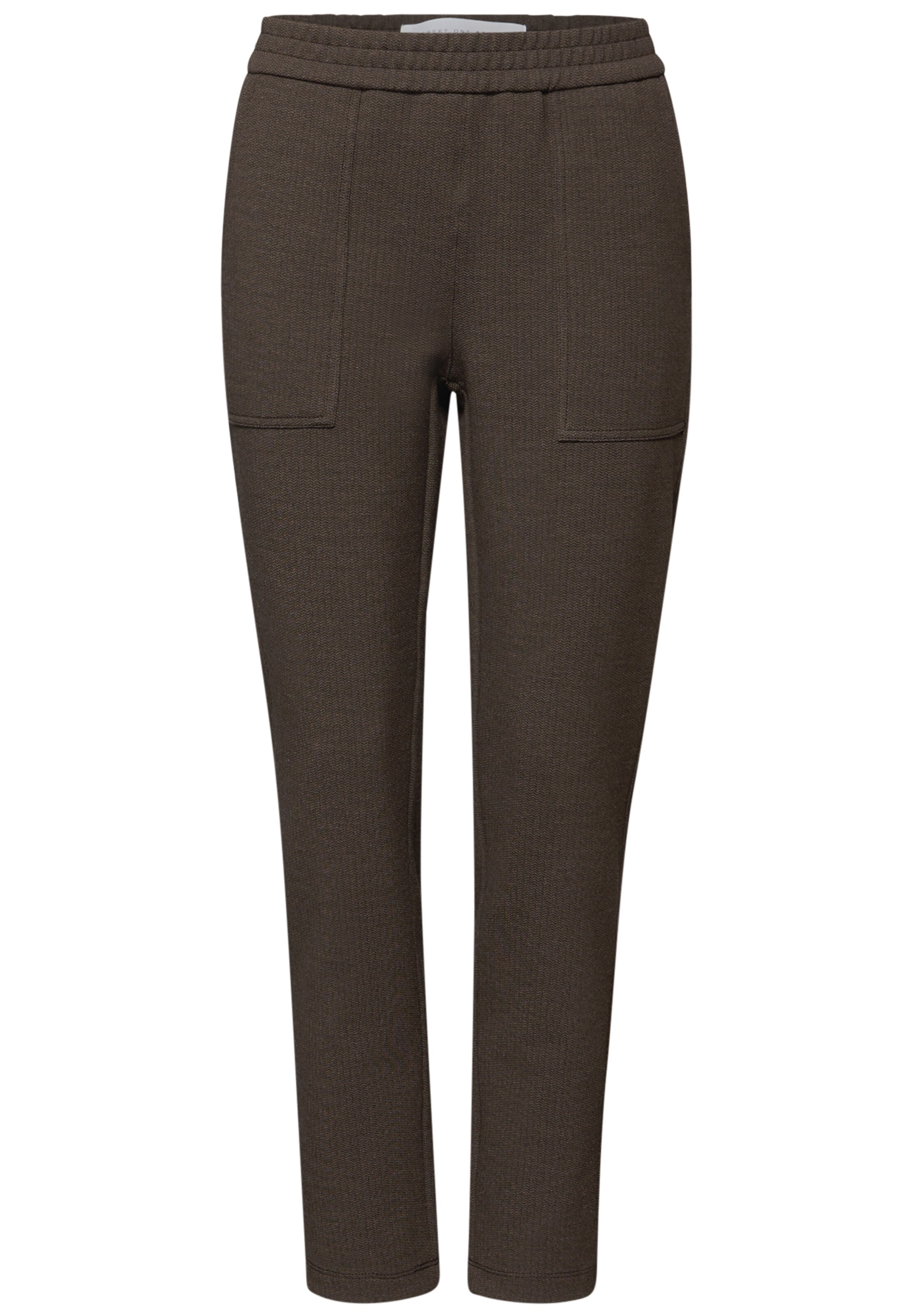 Street One Studio Pants in Brown: front