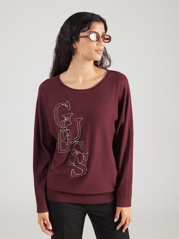 Pull-over 'ESMERALDA' GUESS en rouge : devant