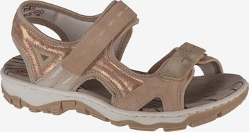 Rieker Trekking sandal 'Rieker 68866' in Pink: front