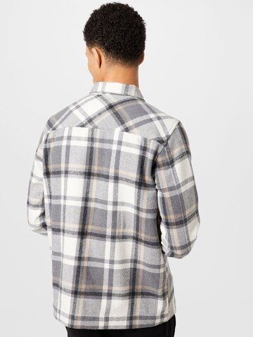 Hailys Men Regular fit Button Up Shirt 'Lars' in Grey