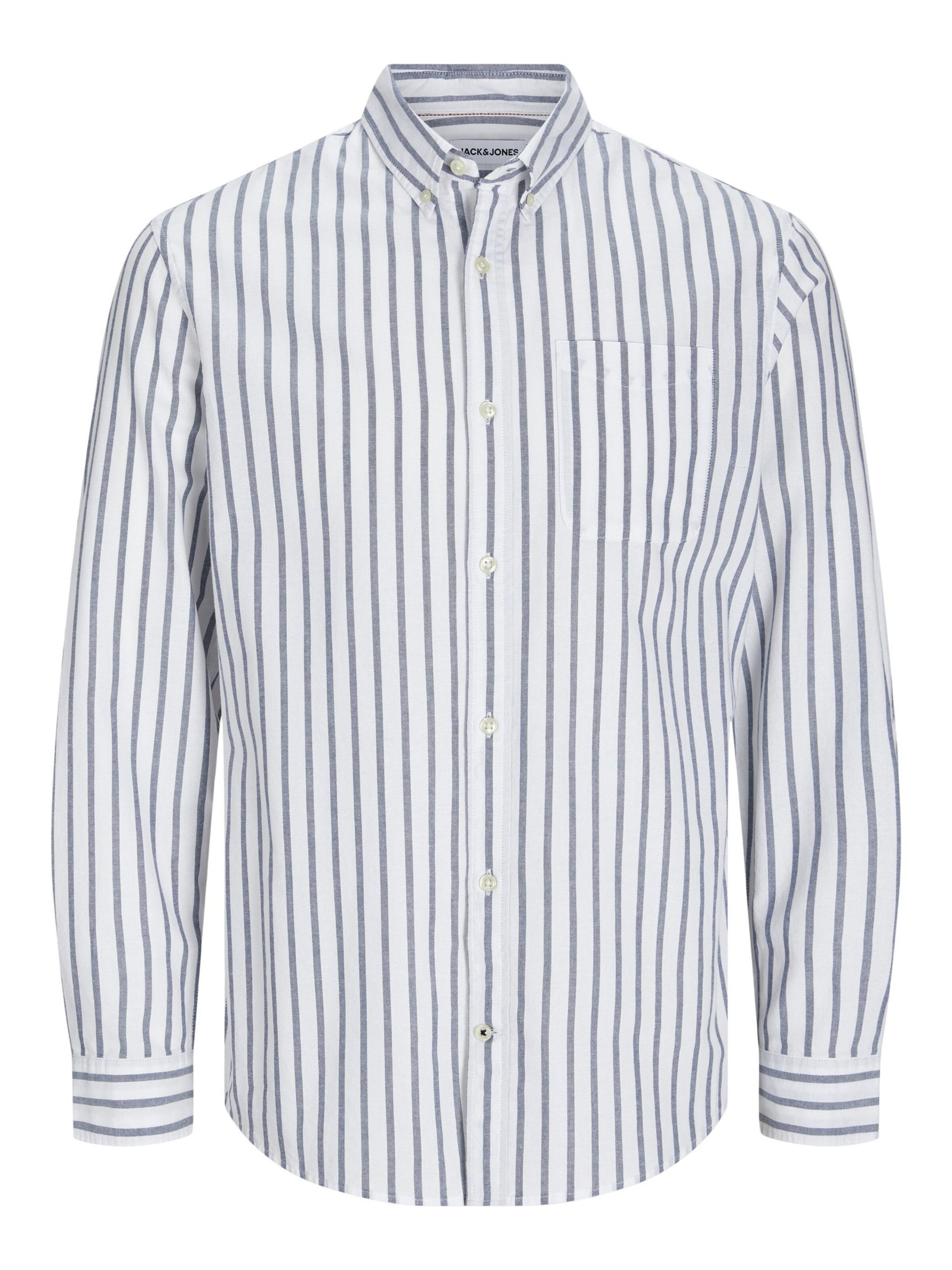 JACK & JONES Regular Fit Hemd 'JJEOxford' in Blau: Vorderseite